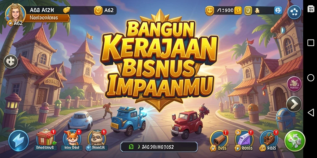 Gameplay seru dari AA62 menampilkan manajemen bisnis yang mendebarkan.
