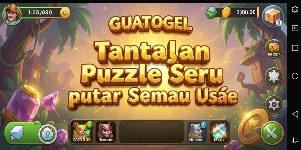 Tampilan gameplay GUATOGEL yang menarik dan menantang.