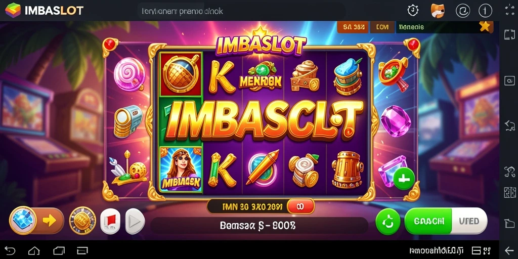 Tampilan gameplay IMBASLOT yang mengasyikkan dan penuh warna.