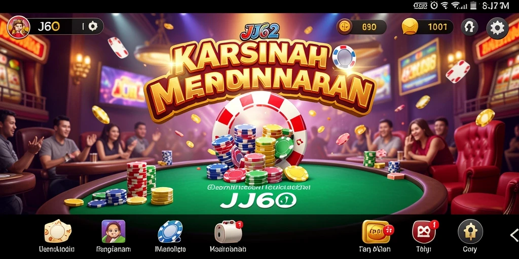 Tampilan gameplay menarik dari JJ62 yang penuh warna.