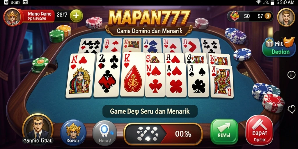Tampilan gameplay seru di MAPAN777 saat pemain bertanding.