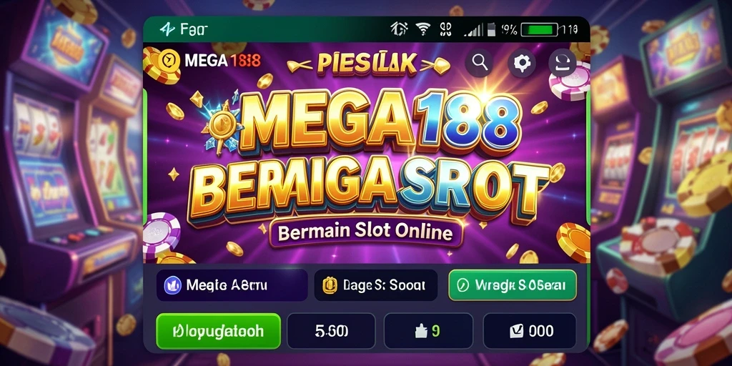 Tampilan gameplay MEGA188 yang menakjubkan dalam slot.