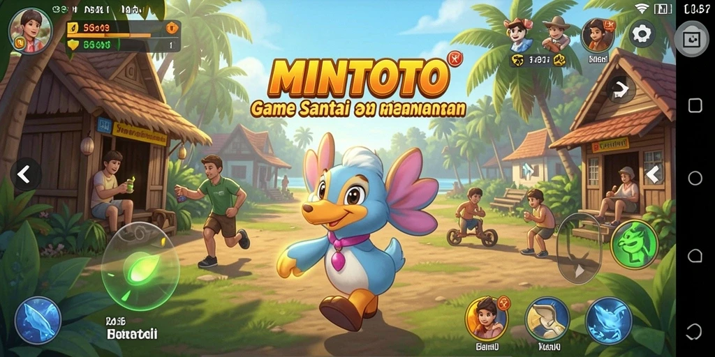 Screenshot utama MINTOTO menampilkan gameplay santai dan mengasyikkan.