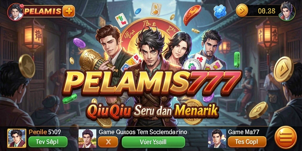 Tampilan gameplay QiuQiu yang seru di PELAMIS77.