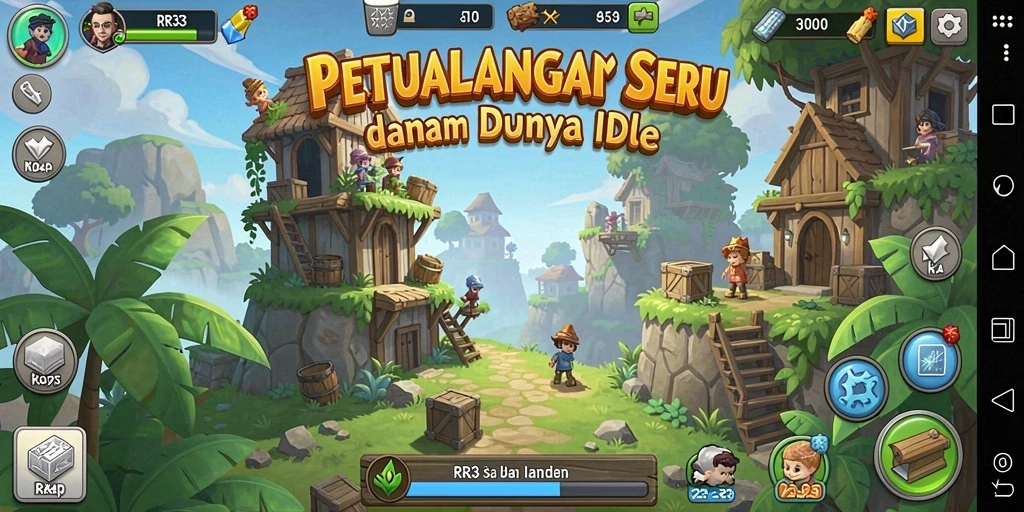 Tampilan screenshot gameplay RR33 dengan karakter sedang beraksi.