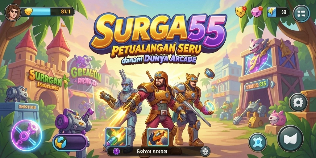Gameplay seru dan penuh warna dalam SURGA55.